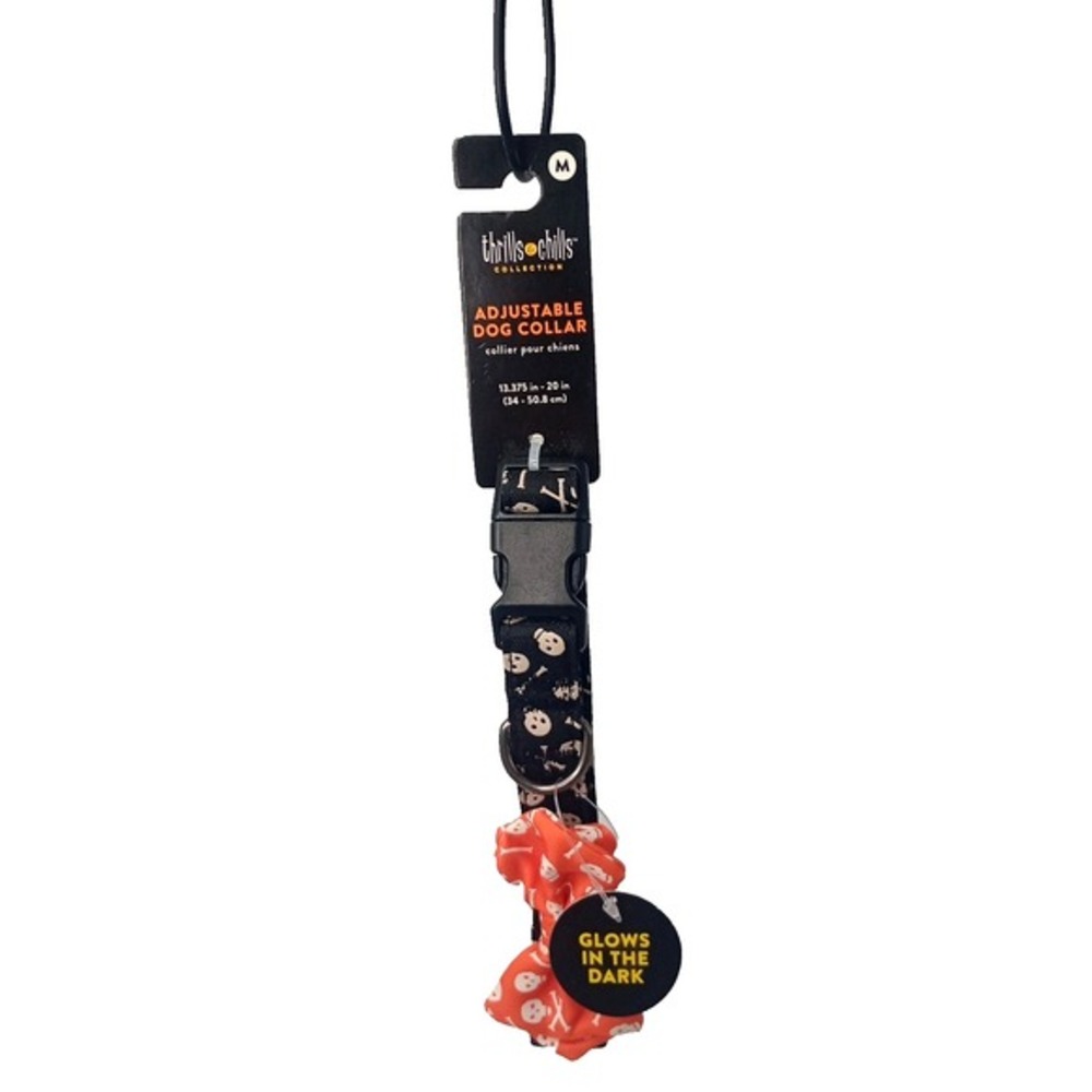 Halloween Thrills‎ and Chills Shelton Adjustable Dog Puppy Collar Medium NWT